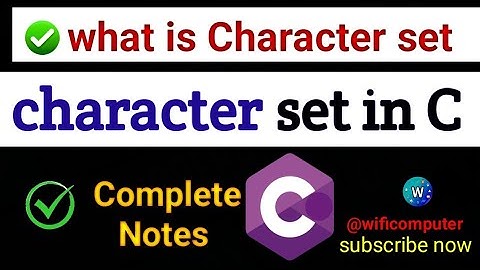 Character set in C || alphabet , digit, special symbols & white space full explanation||#computer 💯👍