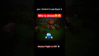 Golem vs 3 Piglins... and then a BOSS appeared! 😱 #minecraft #gaming #shorts #pastplayzone #tranding