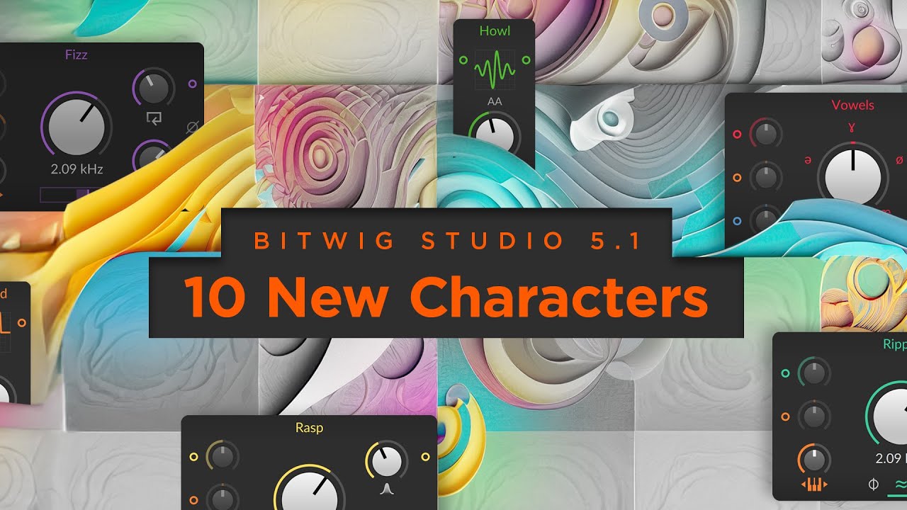 Bitwig Studio 5.1's 10 New Characters - YouTube