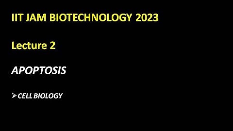 Apoptosis IIT JAM Biotechnology 2023#iitjambiotechnologyfreelecture