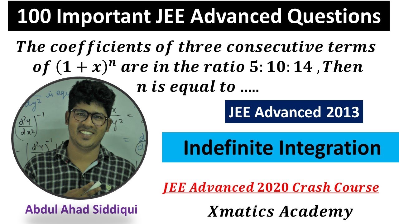 JEE Advanced 2013 Question | Binomial Theorem | 𝑻𝒉𝒆 𝒄𝒐𝒆𝒇𝒇𝒊𝒄𝒊𝒆𝒏𝒕𝒔 𝒐𝒇 𝒕𝒉𝒓𝒆𝒆 𝒄𝒐𝒏𝒔𝒆𝒄𝒖𝒕𝒊𝒗𝒆 𝒕𝒆𝒓𝒎𝒔 𝒐𝒇......
