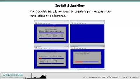 Day 2: CUCM, CUC, IM&P and UCCX Cluster Installations - CUC Subscriber Installation