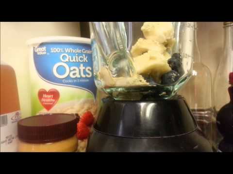 DIY Blueberry&Banana Breakfast Shake
