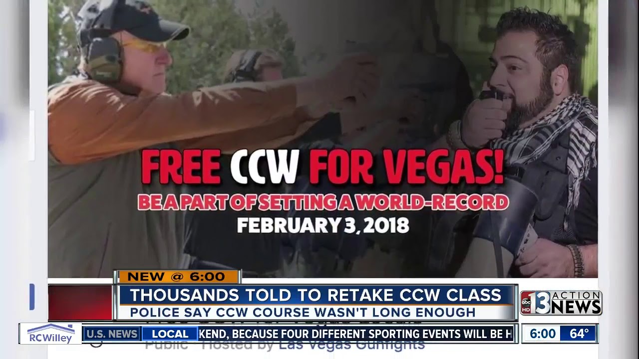 Police making thousands retake free CCW class after complaints class taught incorrectly