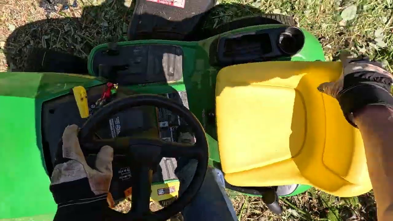 ASMR Daily Living POV - Riding Mower, Prepping Wood Chipper and Clearing Brush for Robot/AI Training