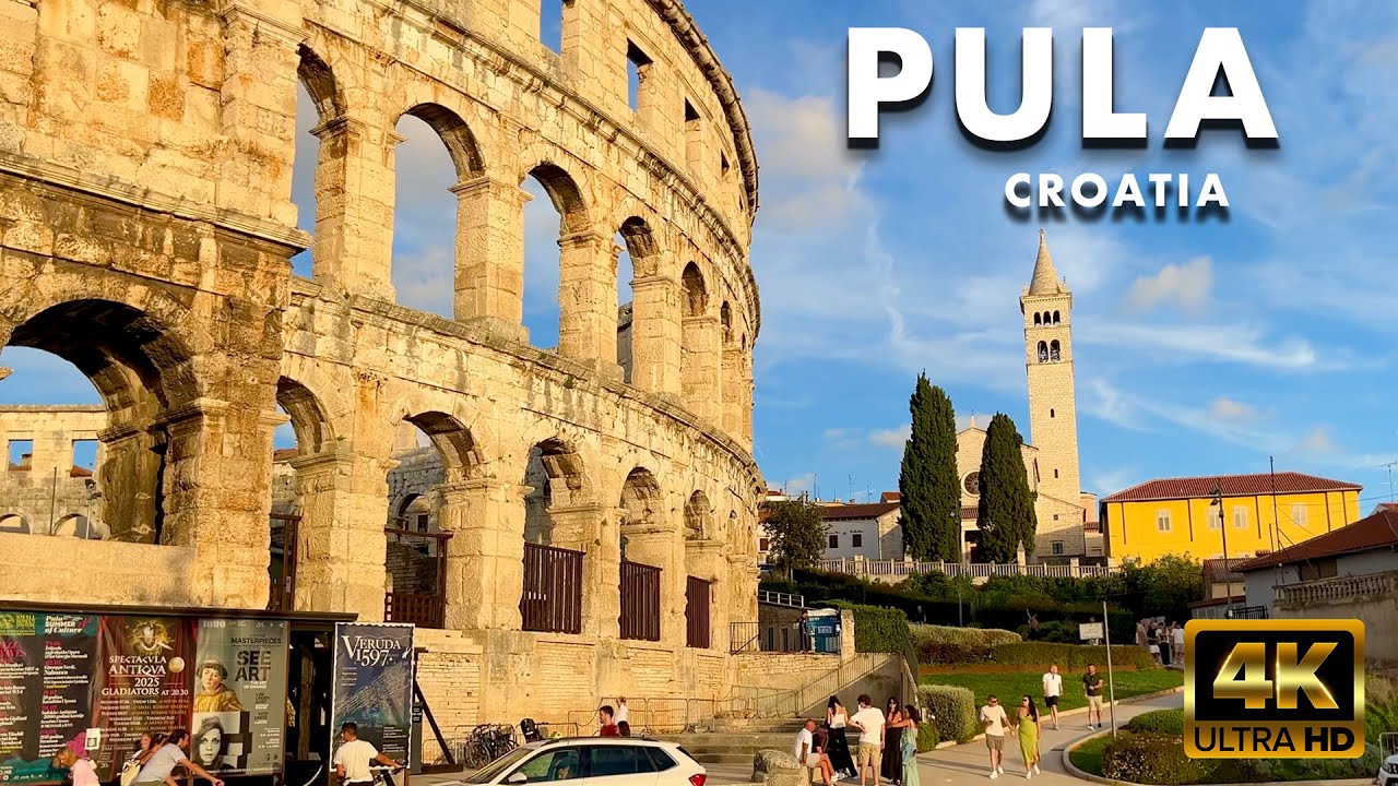 Pula 2025, Croatia 🇭🇷 History, Culture, and Beauty in 4K | September 2025