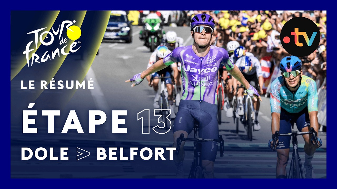 Tour de France 2026 : Mauro Schmid règle une ÉCHAPPÉE ROYALE ! (résumé étape 13)