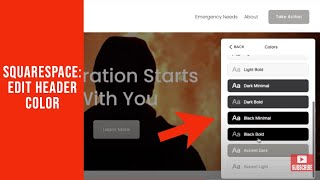 How to Edit Site Header Color in Squarespace