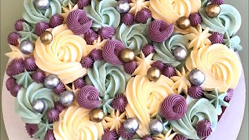 How to make Easy Swiss meringue Buttercream in A Pot !! No thermometer