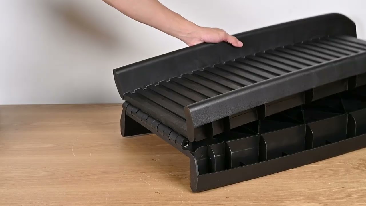 video Portable Folding Car Dog Ramp for Large Dogs, Black – LIVINGbasics®