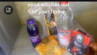 Have a peaceful Home/mix and sprinkle there around your yard to send witches away and far