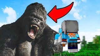 THỬ THÁCH ĐẬP LUCKY BLOCK TRÊN MÌNH KING KONG TRONG MINECRAFT !!!!