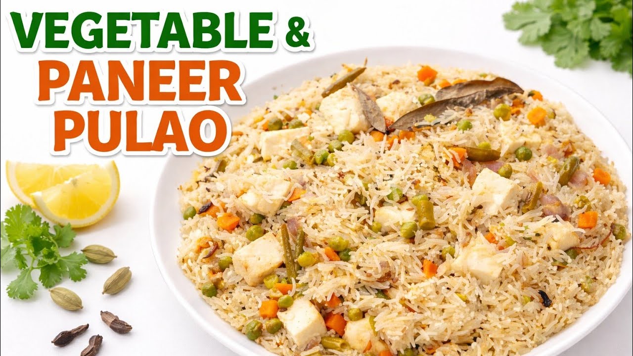 Veg Pulao recipe/Paneer pulao recipe/Easy Veg Pulao/veg recipe 