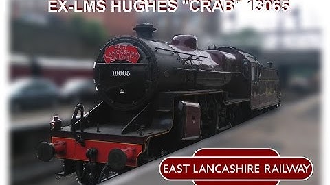 (HD) Ex-LMS Hughes 13065 Crab - East Lancashire Railway Ski Jump