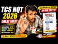 TCS NQT 2026 Cheat Sheet 😱🔥 | Must Revise Before Exam | Last Minute Prep