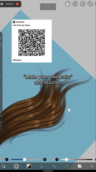Product hair brushes qr code and tutorial for beginners #ibispaintx #art #ibispainttutorial