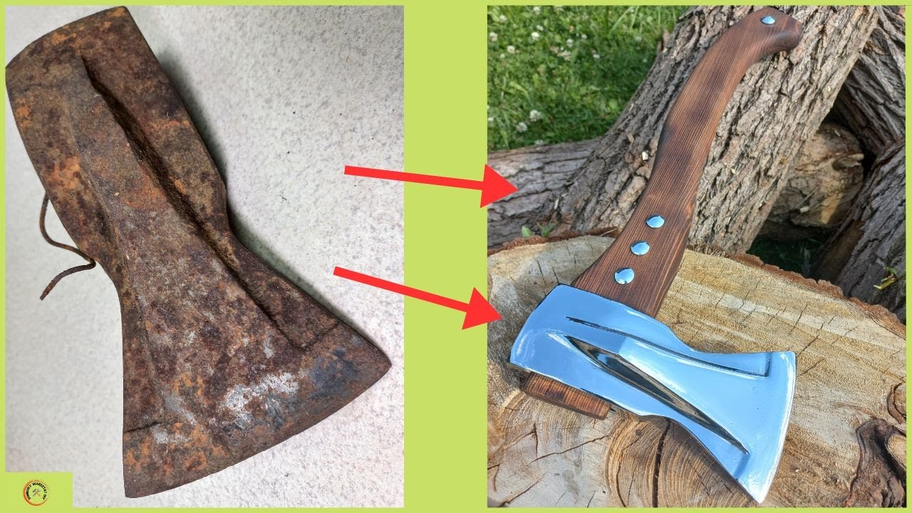 Удивительная реставрация старого топора