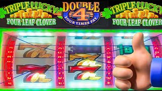 We Landed Progressive Jackpots on Triple Lucky Four Leaf Clover