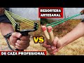 Resortera artesanal de madera vs resortera de caza profesional  ymx supervivencia