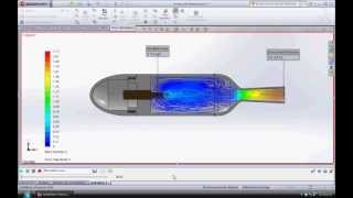 Solid Works Flow Simulation Of Bi-Propellant Rocket For Helicopter Of C2H6O And No2 - 250N