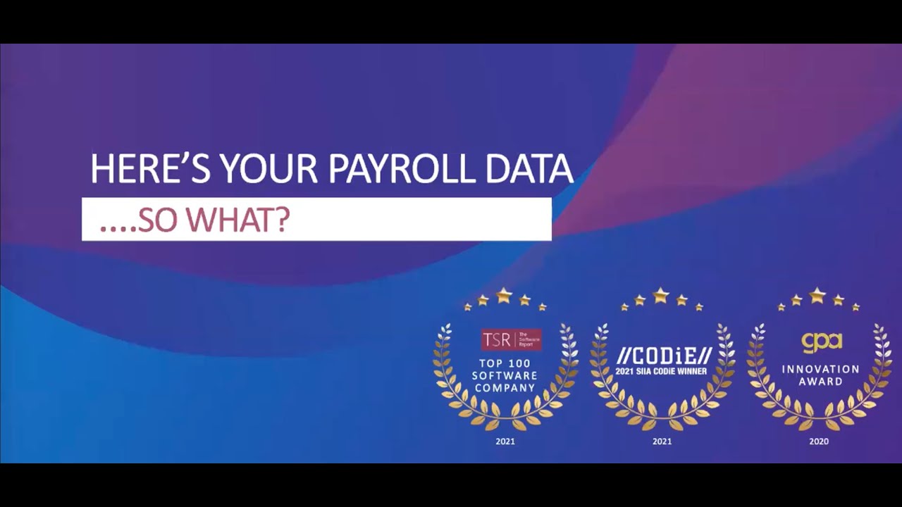 Here's Your Payroll Data...So What? - YouTube