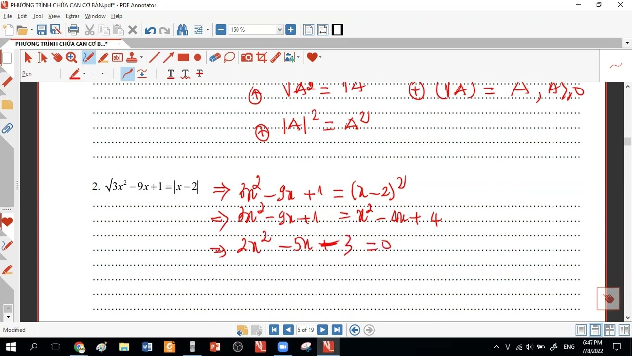 CÁC DẠNG PT VÔ TỈ P1