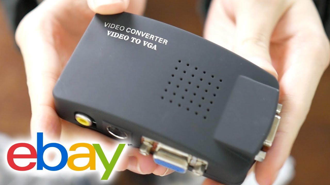 Composite to VGA Adapter from eBay Review - YouTube