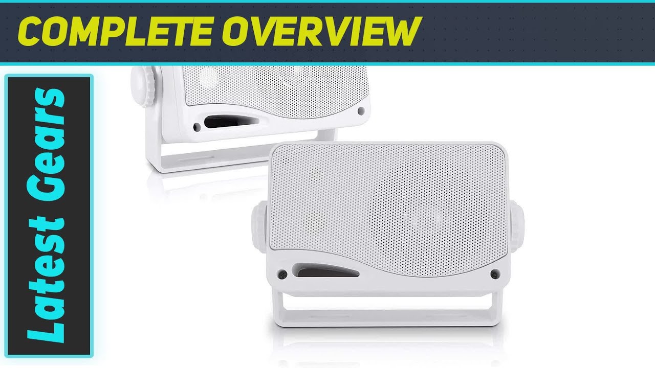 Pyle PLMR24 Outdoor Marine Speakers - Unleash Powerful Sound Anywhere!