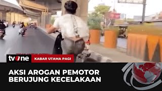 Tidak untuk Ditiru!! Aksi Freestyle di Jalan Raya Membahayakan Pengguna Jalan Terekam Kamera | tvOne