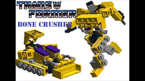Lego Transformers Constructicon Bone Crusher G2 Micro By BX Brix