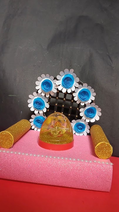 Ganesh Puja Background Decoration Ideas youtubshorts diy ganesh ganesh-puja-background-decoration-ideas-youtubshorts-diy-ganesh