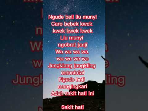 JEGEG BULAN CARE BEBEK Lirik