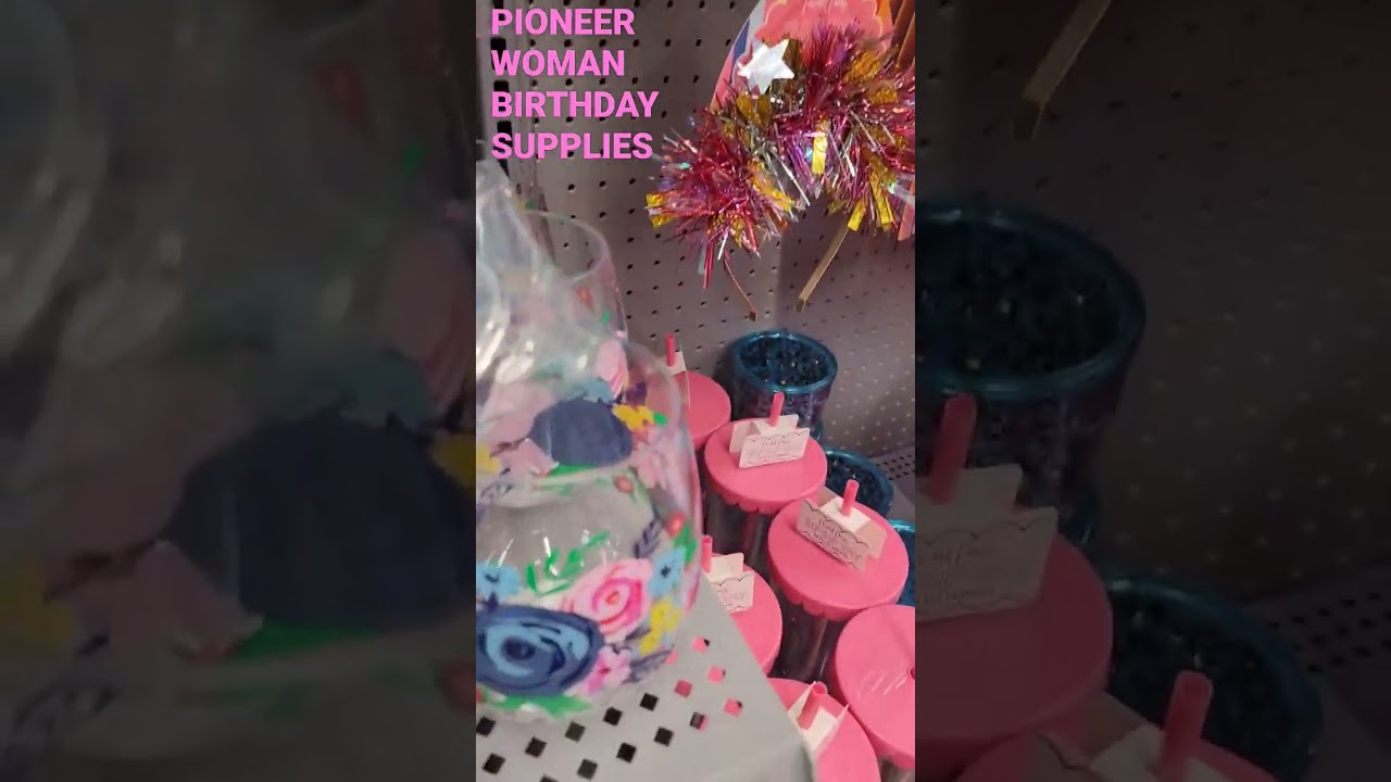 PIONEER WOMAN BIRTHDAY SUPPLIES AT WALMART 😁