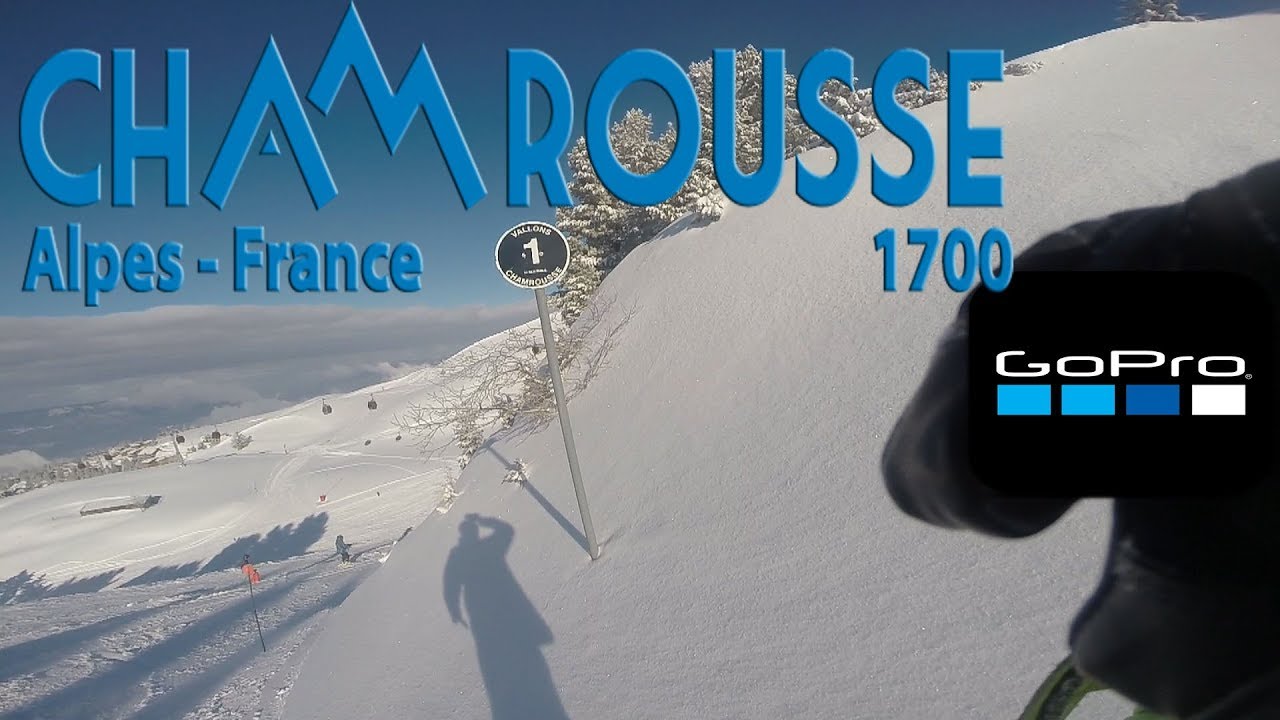 CHAMROUSSE piste noire des vallons en poudreuse