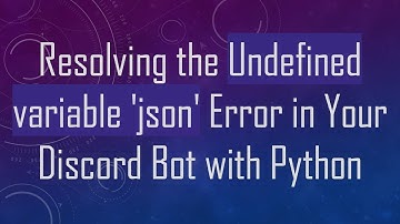 Resolving the Undefined variable 