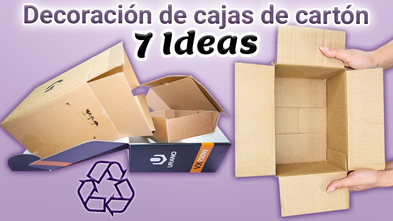 7 Ideas geniales para decorar cajas de cartón / Ideas para el hogar 