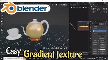 How to use Gradient Textures correctly in Blender ||  #3D_blender_magic