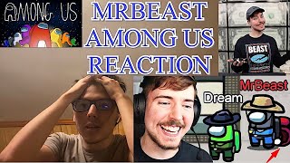 Reaction to Mr Beast Gaming 900 IQ playing among us