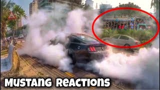 Ford Mustang Gt Burnout Reactions Dont Do This On Mumbai Streets Supercars In India 2017