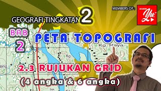Geografi Tingkatan 2 Bab 2 Peta Topografi | 2.3 Rujukan Grid 4 angka dan 6 angka