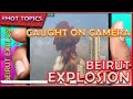 Beirut lebanese explosion  mushroom shaped blast nuclear  caught on camera