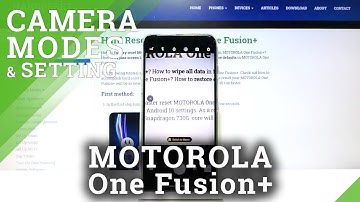 How to Set Up Camera Timer in MOTOROLA One Fusion+ - Camera Countdown
