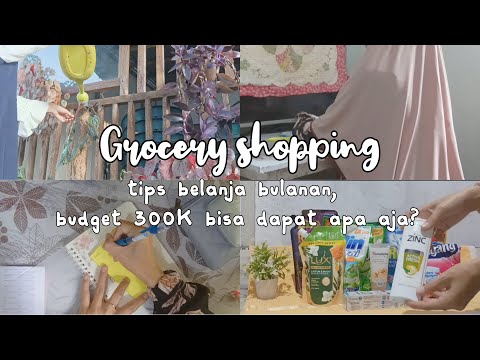 Grocery Shopping | tips belanja bulanan | budget 300K bisa dapat apa aja?