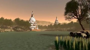 Povray - Jungle Temple Valley - 720p Version