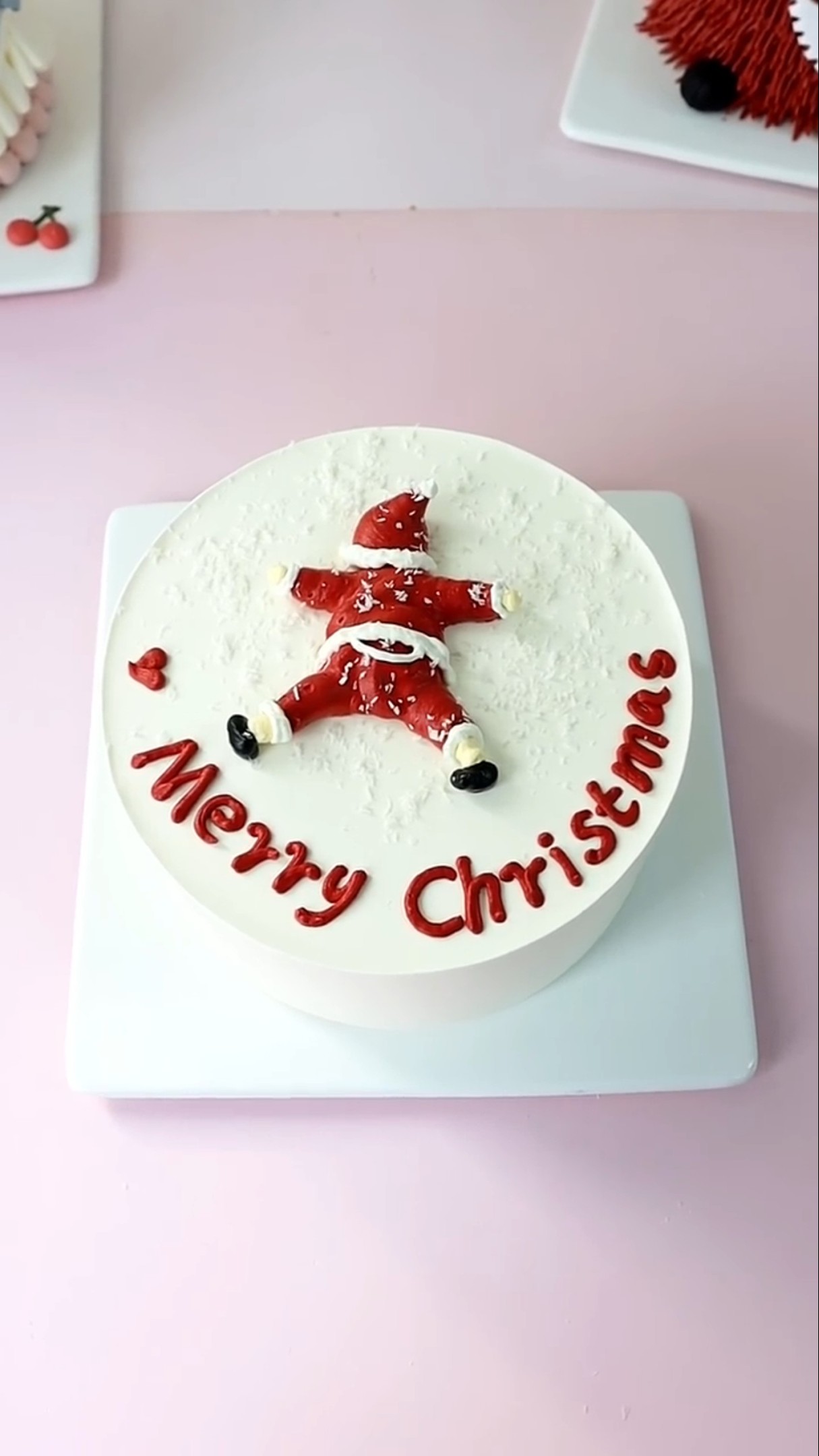 Cake training Bread and cake professional baking training #cakebakingteaching Your Santa Claus