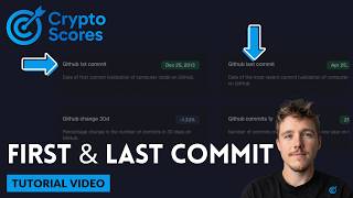 Github first / last commit Metric Explained – CryptoScores Metrics Tutorial
