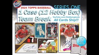 2024 Topps Series 1 (12 HOBBY Box) 1 Case Team Break #1 eBay 02/24/24