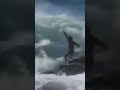 Surfer on a rock 