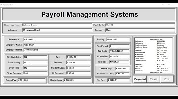 How to Create Advanced Payroll Management System in Python - Part 2 of 2