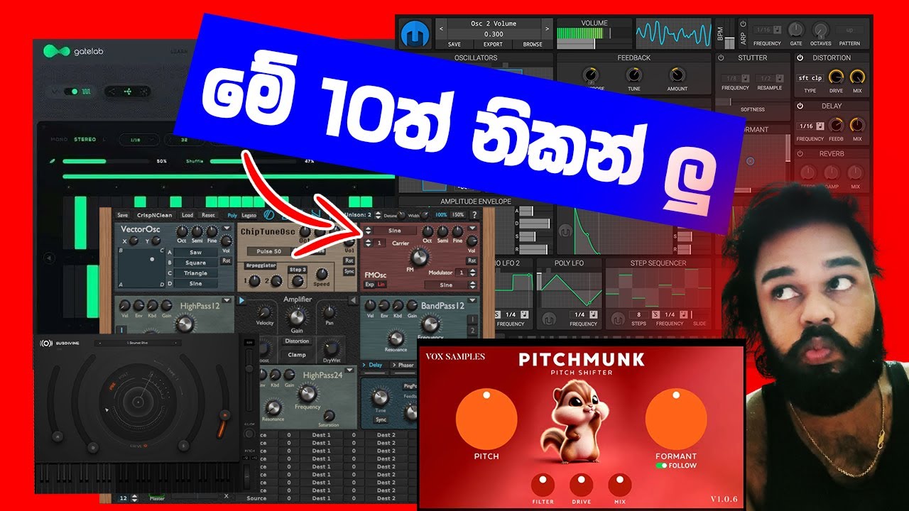 මේ 10ත් නිකන් ලු | 10 FREE VST PLUGINS AGAIN !! - YouTube